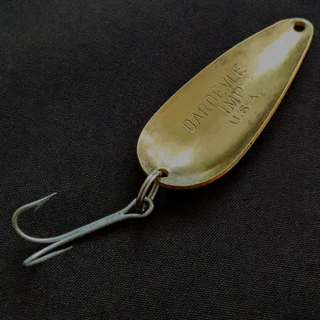 Vintage Eppinger Dardevle Imp, 2/5oz Five of Diamonds fishing spoon #21000