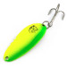 Vintage  Eppinger Dardevle Devle-Dog 5300 UV Detroit , 1/3oz Lectric Lime UV fishing spoon #21001