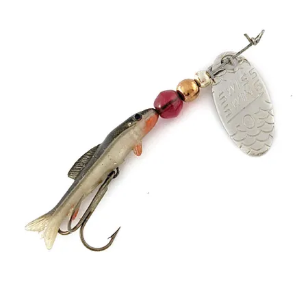 Renosky Lures Swiss Swing 0 Mino, 3/64oz nickel spinning lure #21016