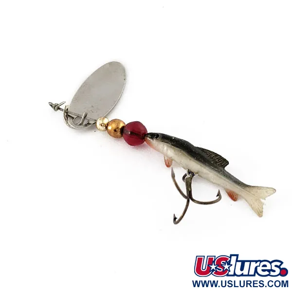  Renosky Lures Swiss Swing 0 Mino, 3/64oz nickel spinning lure #21016