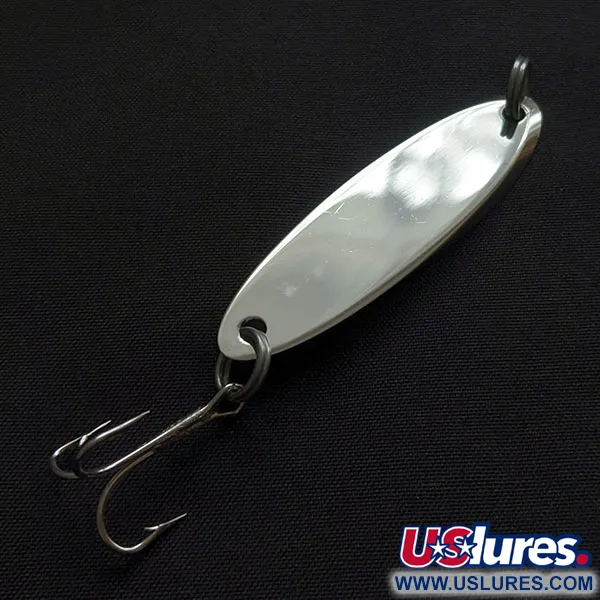 Vintage Acme Kastmaster, 3/8oz nickel/blue fishing spoon #21022