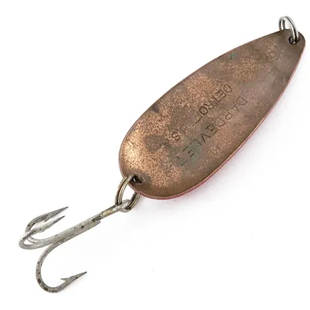 Vintage Eppinger Dardevle Dardevlet Detroit , 3/4oz Red Devle fishing spoon #21026