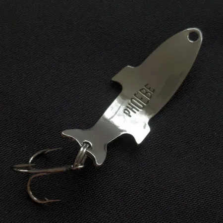 Vintage Acme Phoebe, 1/8oz nickel/orange fishing spoon #21029