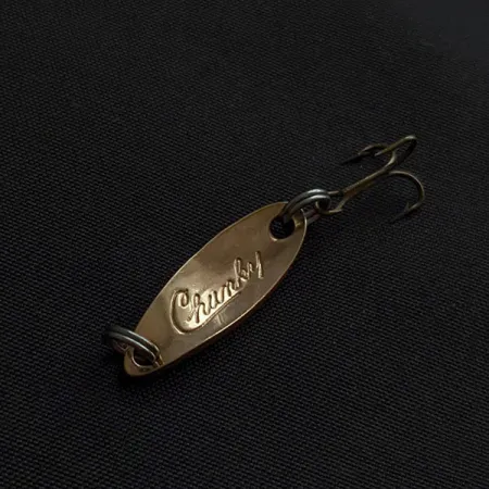 Vintage Acme Fiord Chunky, 3/32oz copper/red/white fishing spoon #21030