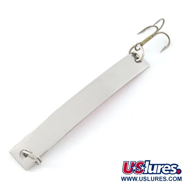 Vintage Yakima Bait Skiny-miny, 3/16oz nickel/red/white fishing spoon #21031