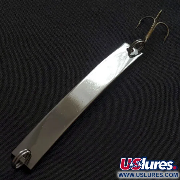 Vintage Yakima Bait Skiny-miny, 3/16oz nickel/red/white fishing spoon #21031