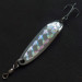 Vintage  Luhr Jensen Krocodile #3, 1/2oz nickel/hologram fishing spoon #21035