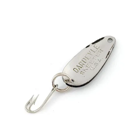 Vintage Eppinger Dardevle Skeeter, 1/16oz Black Devle fishing spoon #21038