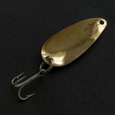 Vintage Eppinger Dardevle  Midget 864 Hammered  (1960s), 3/16oz hammered copper fishing spoon #21039