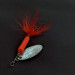 Vintage  Yakima Bait Worden’s Original Rooster Tail 3 UV, 3/16oz silver/red UV spinning lure #21050