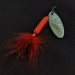 Vintage  Yakima Bait Worden’s Original Rooster Tail 3 UV, 3/16oz silver/red UV spinning lure #21050