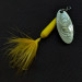 Vintage  Yakima Bait Worden’s Original Rooster Tail, 1 2/3oz silver/yellow spinning lure #21051