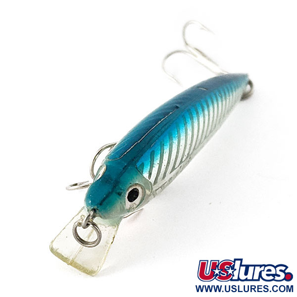 Vintage   Rebel Ghost Minnow, 1/8oz blue fishing lure #21056