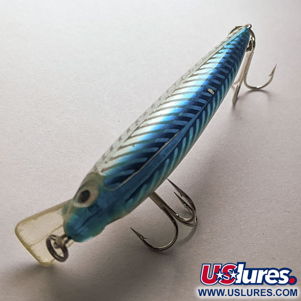 Vintage   Rebel Ghost Minnow, 1/8oz blue fishing lure #21056