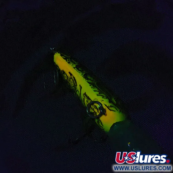 Vintage Mister Twister Sportfisher Deep Diver (Japan), 1/3oz Fire tiger fishing lure #21058