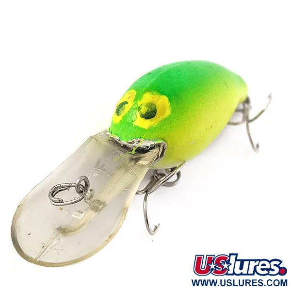 Vintage   Norman Deep Middle N UV, 1/3oz Chartreuse UV fishing lure #21066