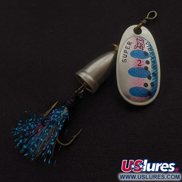 Vintage   Blue Fox Super Vibrax 2 Foxtail, 3/16oz  spinning lure #21071