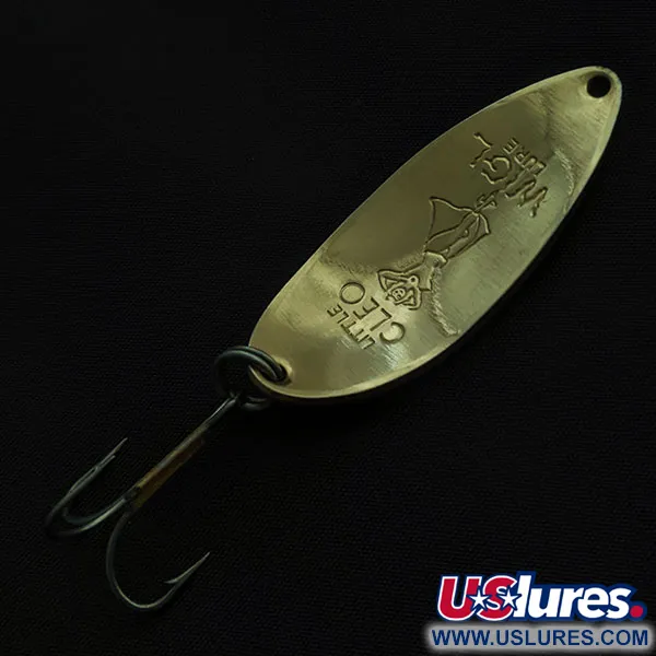 Vintage Seneca Little Cleo (Hula Girl), 1/2oz gold fishing spoon #21076