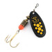 Vintage   Mepps Black Fury 3, 1/4oz black/yellow spinning lure #21077