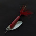 Vintage  Yakima Bait Worden’s Original Rooster Tail, 2/5oz silver/red spinning lure #21089