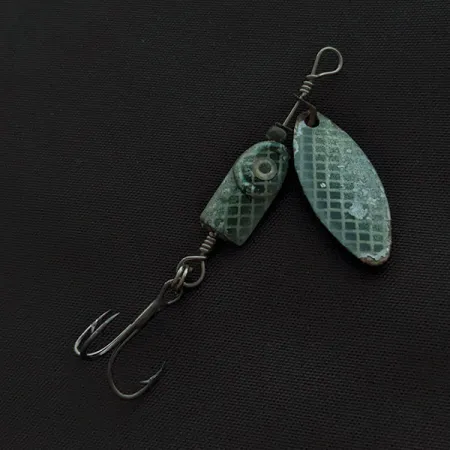 Vintage Blue Fox Flash Deep Runner, 3/16oz silver flash spinning lure #21091