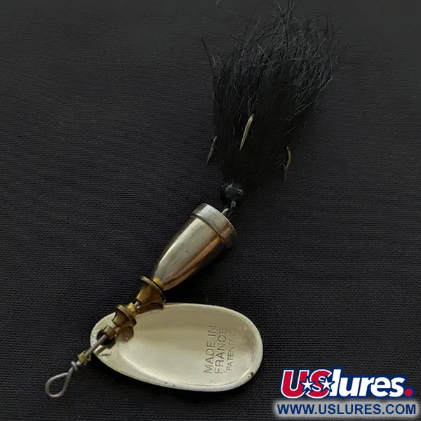 Vintage   Blue Fox Super Vibrax 2 Foxtail, 3/16oz silver spinning lure #21101