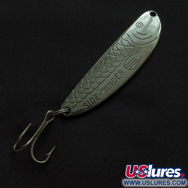 Vintage Acme Side-Winder, 1/3oz nickel fishing spoon #21109