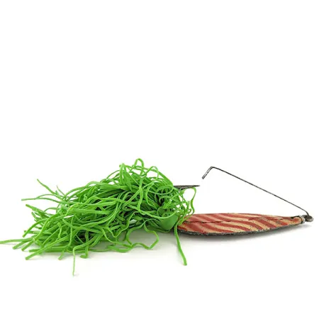 Vintage Fred Arbogast Hawaiian #3, 3/5oz perch fishing spoon #21110