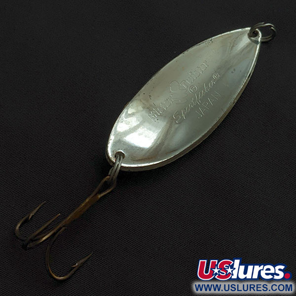 Vintage   Mister Twister Shelby Sportfisher UV, 3/4oz silver/orange UV fishing spoon #21112