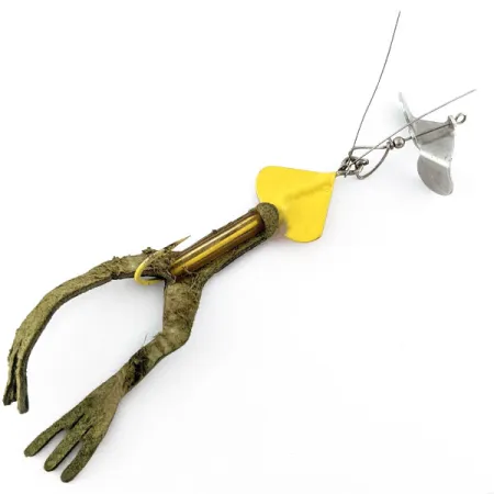 Vintage Fred Arbogast Sputterfrog , 2/5oz Frog fishing spoon #21126