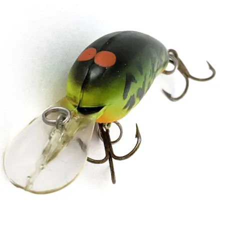 Vintage Norman Deep Baby N, 1/4oz Fire tiger fishing lure #21127