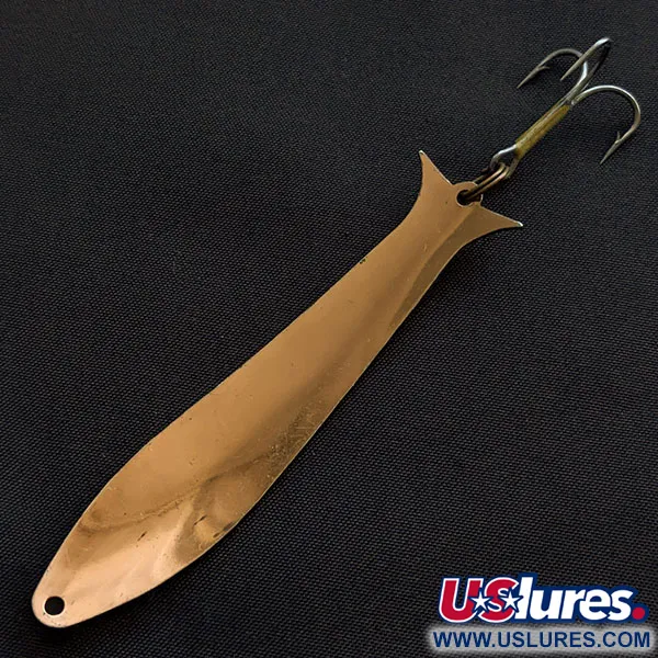 Vintage   Acme Flash-King Wobbler, 1/4oz copper fishing spoon #21143