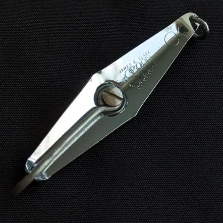 Vintage James E. Clark  James Clark  spoon, 3/16oz nickel fishing spoon #21145