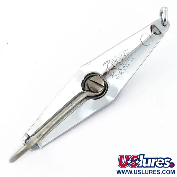 Vintage James E. Clark  James Clark  spoon, 3/16oz nickel fishing spoon #21145