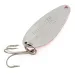 Vintage   Seneca Little Cleo, 1/4oz white pearl/orange/nickel fishing spoon #21147