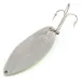 Vintage  Seneca Little Cleo (Hula Girl) UV, 3/4oz nickel/green UV fishing spoon #21149