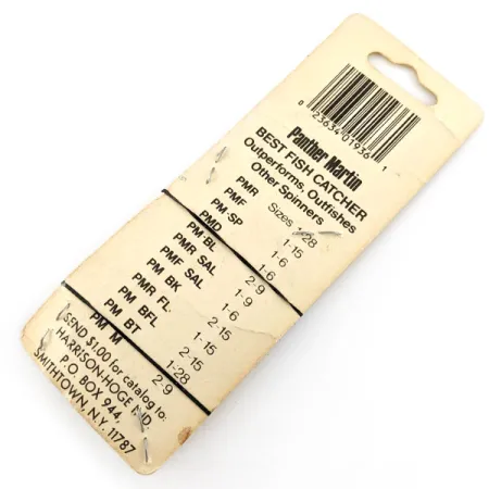 Panther Martin 4, 1/8oz pearl spinning lure #21159