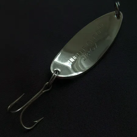 Vintage Acme Little Cleo, 2/3oz Nickel/green fishing spoon #21160