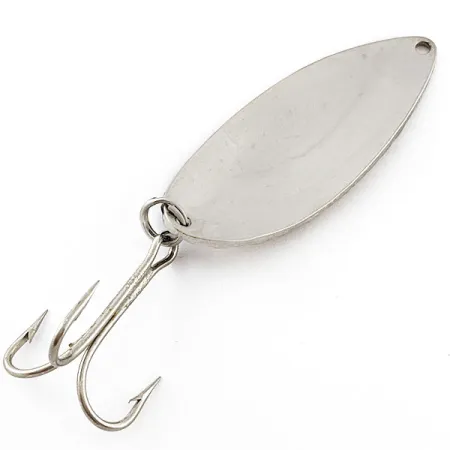 Vintage Acme Little Cleo bubbles, 3/4oz nickel/blue fishing spoon #21168