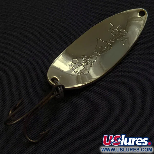 Vintage  Seneca Little Cleo (Hula Girl), 1/2oz gold fishing spoon #21169