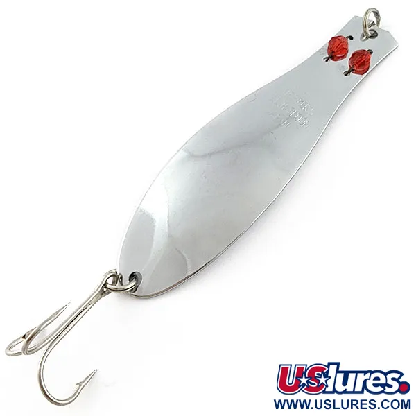 Vintage Herter's GLH Spoon (Japan), 1oz nickel/red eyes fishing spoon #21173