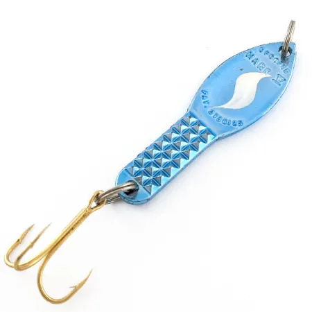 Vintage Spoofer Mark V, 3/4oz blue fishing spoon #21179