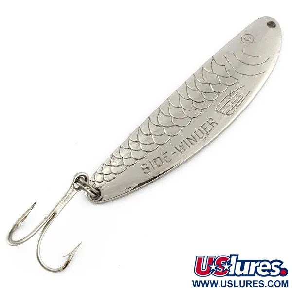 Vintage Acme Side-Winder, 1/2oz nickel fishing spoon #21183