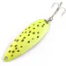 Vintage   Johnson Sprite, 3/5oz yellow/nickel fishing spoon #21185