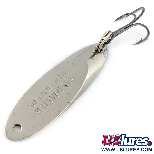 Vintage Acme Kastmaster, 1/4oz nickel fishing spoon #21186