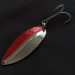 Vintage  Main liner  Main Liner, 3/4oz nickel/red fishing spoon #21190