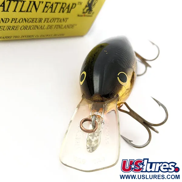   Rapala Rattlin Fat Rap RFR-7 G, 2/3oz GB (Golg Black) fishing lure #21191