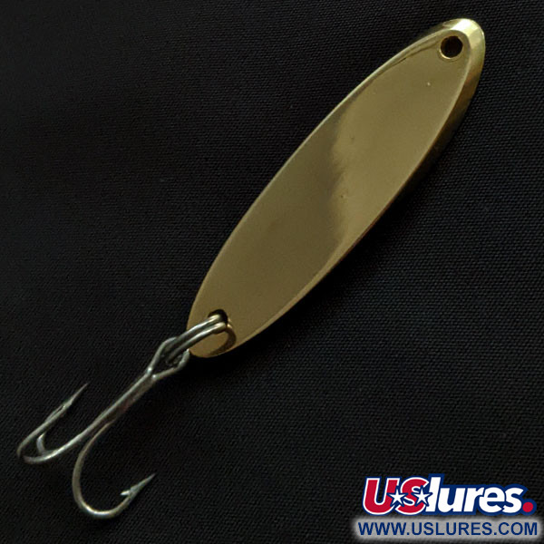 Vintage  Acme Kastmaster, 1/2oz gold trout fishing spoon #21196