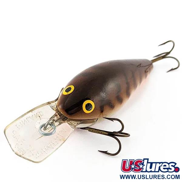 Vintage   Rapala Fat Rap FR 7 (Finland), 1/2oz Tiger fishing lure #21206