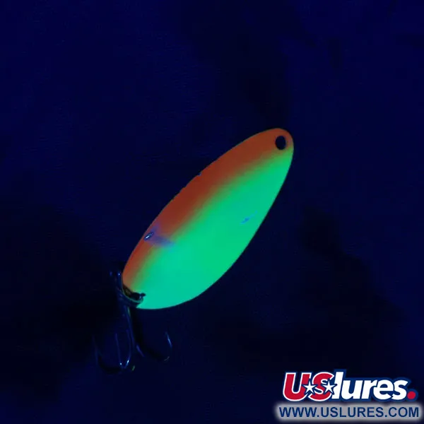 Vintage Seneca Little Cleo (Hula Girl), 1/3oz nickel/orange fishing spoon #21214